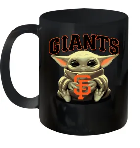 Baby Yoda Hugs Loves The San Francisco GiantsBaseball Ceramic Mug 11oz