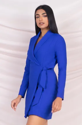 Blue Blazer Dress