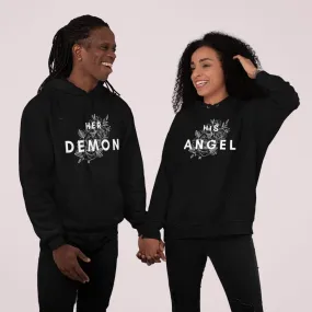 His Angel / Her Demon Matching Couple Hoodies