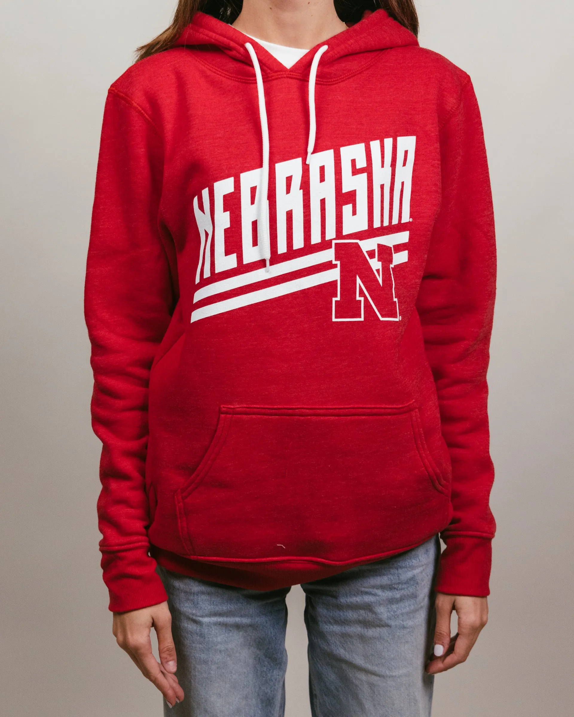 Nebraska Cornhuskers Stripes Red Hoodie